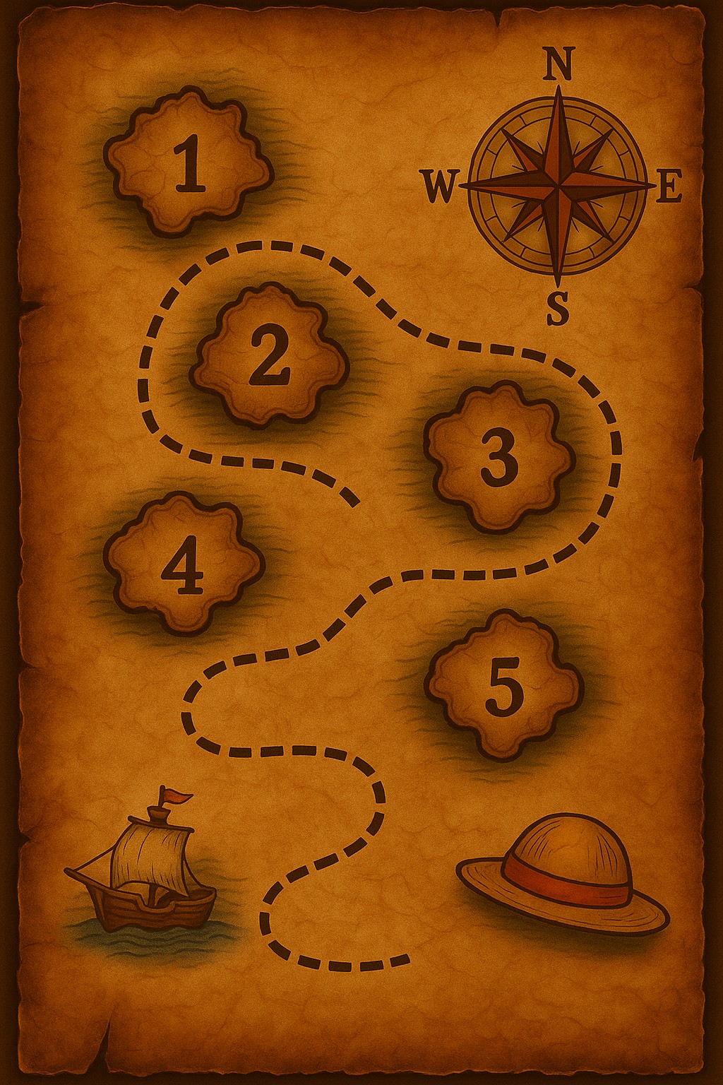 Treasure map background